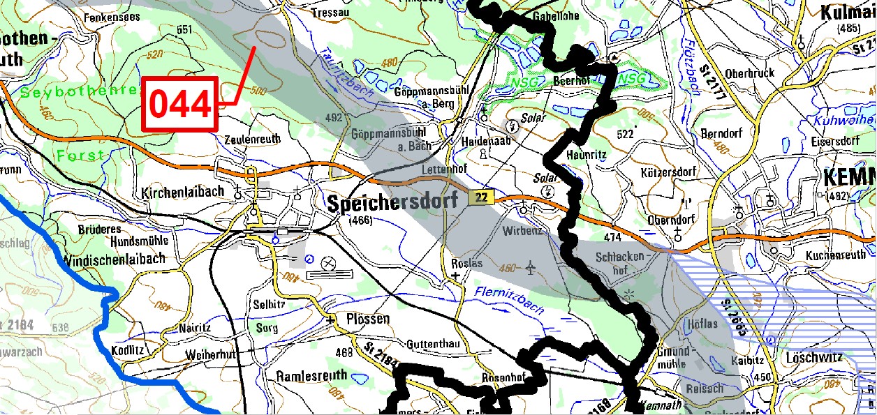 Trassenverlauf Speichersdorf